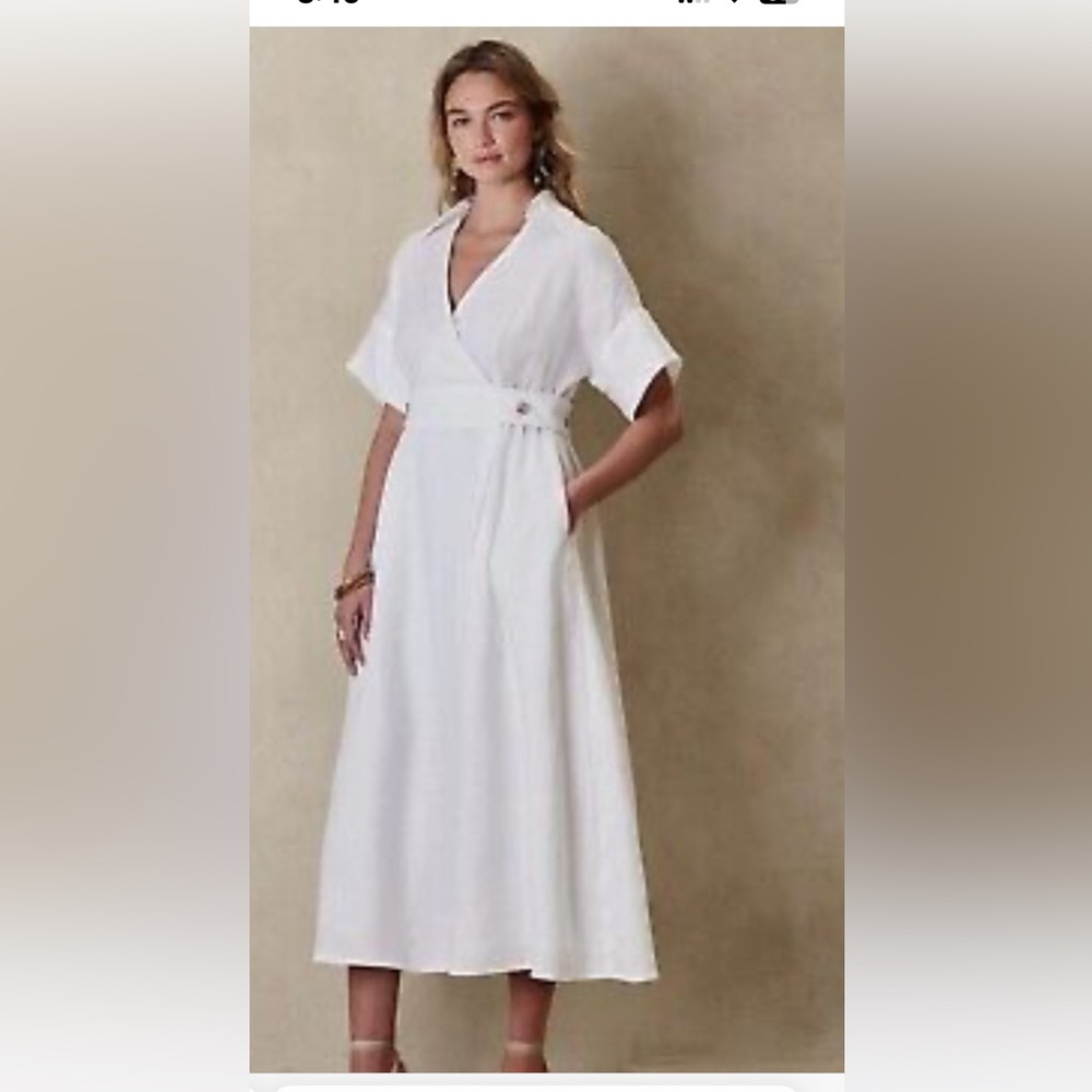 Elegant White Midi Dress